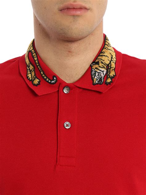 gucci polo tiger patch